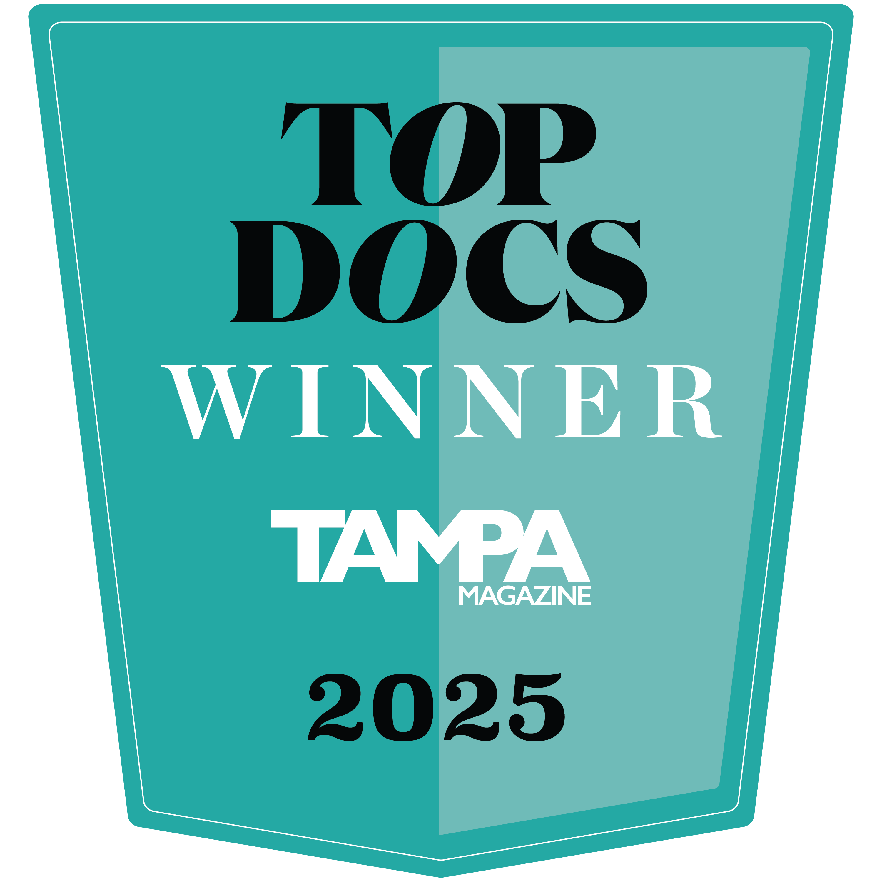 2025 Top Doctors CMYK Winner - Elite Tampa